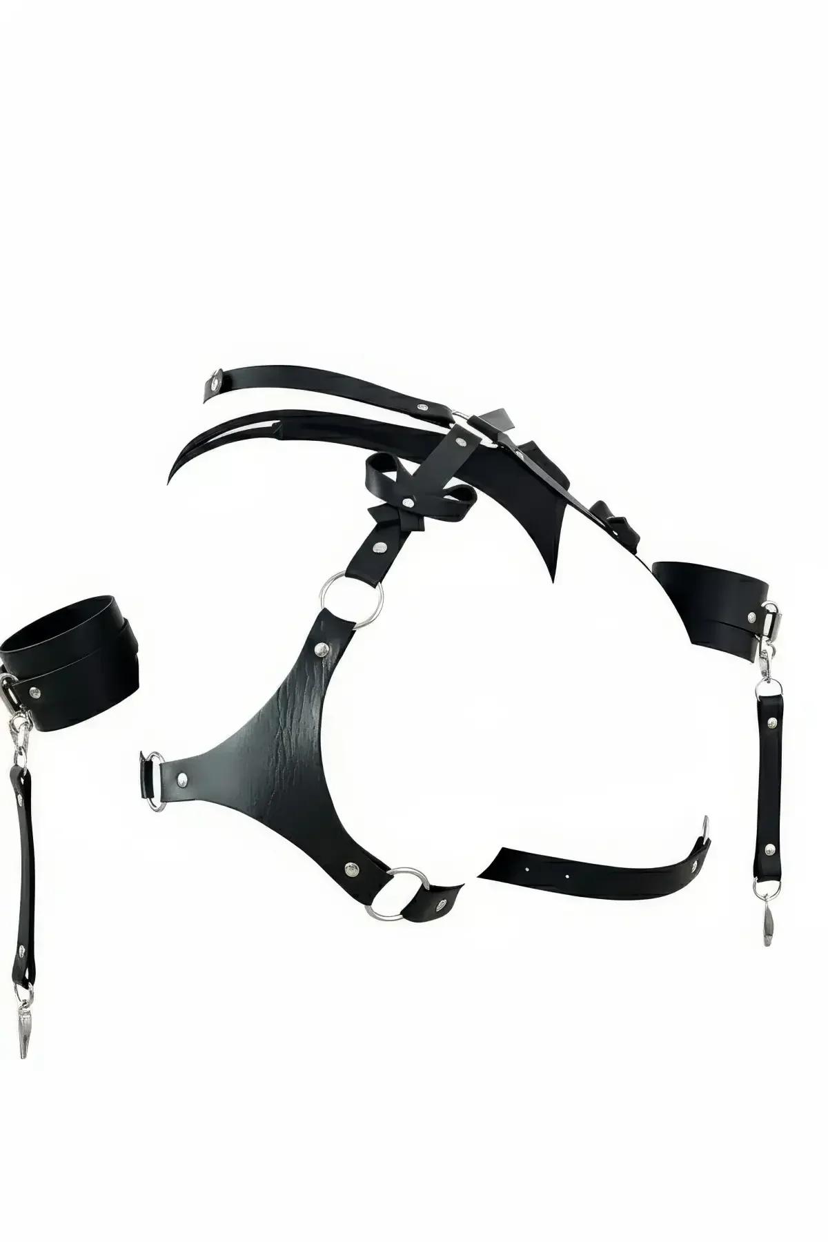 Full Body Harness with Detachable O-Ring Chain