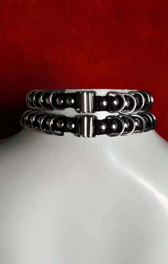 ខ្សែករឹតកពីរជួរមានបន្តោង O-Ring ខាងមុខ