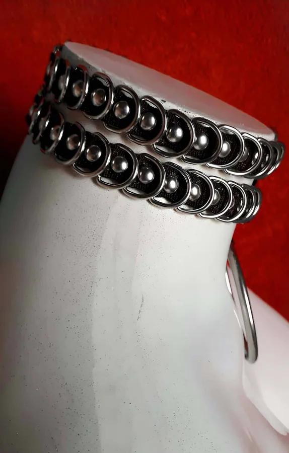 ខ្សែករឹតកពីរជួរមានបន្តោង O-Ring ខាងមុខ