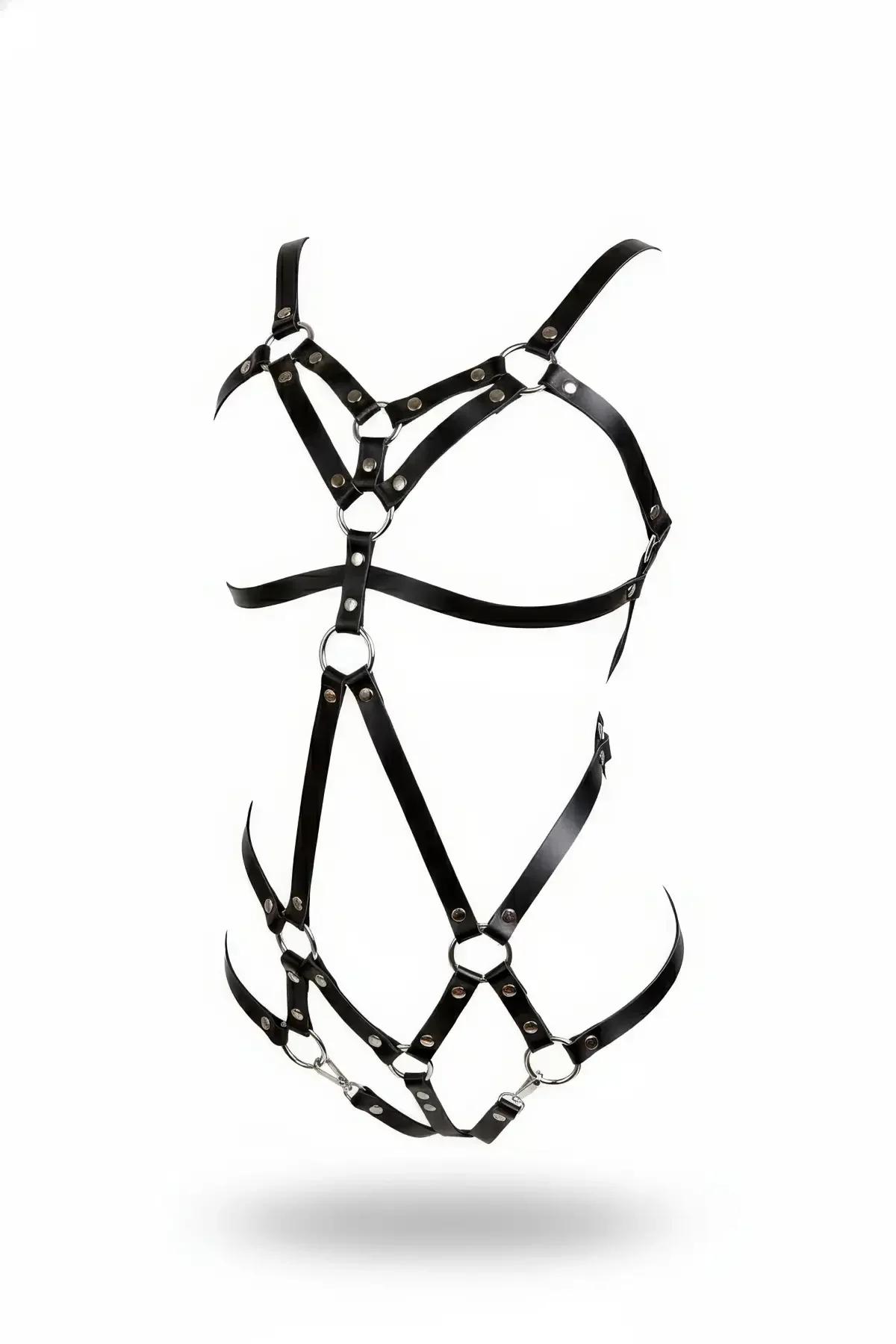 Full Body Harness with Adjustable Straps and O-Ring Hardware