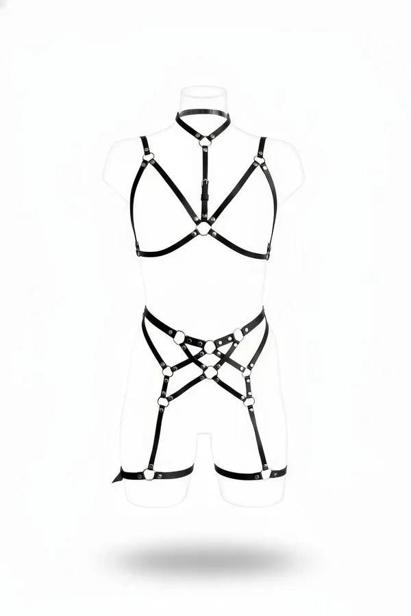Full Body Harness with Detachable O-Ring Chain