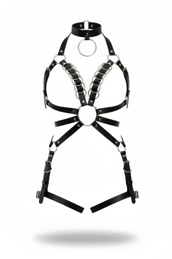 Full Body Harness with Detachable O-Ring Chain